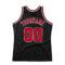 Custom Black Red-White Authentic Throwback Basketball Jersey