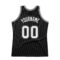 Custom Black White-Gray Authentic Throwback Basketball Jersey