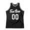 Custom Black White-Gray Authentic Throwback Basketball Jersey