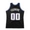Custom Black White-Royal Authentic Throwback Basketball Jersey