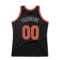 Custom Black Orange-Gray Authentic Throwback Basketball Jersey