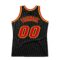 Custom Black Red-Gold Authentic Throwback Basketball Jersey