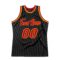 Custom Black Red-Gold Authentic Throwback Basketball Jersey