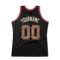 Custom Black Camo-Red Authentic Throwback Basketball Jersey