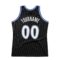 Custom Black White-Royal Authentic Throwback Basketball Jersey