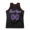 Custom Black Purple-Red Authentic Throwback Basketball Jersey