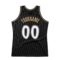 Custom Black White-Old Gold Authentic Throwback Basketball Jersey