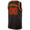 Custom Black Red Pinstripe Red-Gold Authentic Basketball Jersey