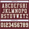 Custom Burgundy White-Old Gold Mesh Authentic Football Jersey