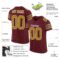 burgundy_0006-1 Custom Burgundy Old Gold-White Mesh Authentic Football Jersey