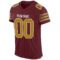 burgundy_0006-2 Custom Burgundy Old Gold-White Mesh Authentic Football Jersey