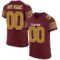 burgundy_0006 Custom Burgundy Old Gold-White Mesh Authentic Football Jersey