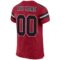 cardinal_0001-3 Custom Cardinal Black-White Mesh Authentic Football Jersey