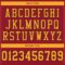 Custom Cardinal Gold-Black Mesh Authentic Football Jersey