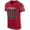 cardinal_0004-2 Custom Cardinal Black-White Mesh Authentic Football Jersey