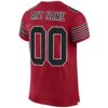 cardinal_0004-3 Custom Cardinal Black-White Mesh Authentic Football Jersey