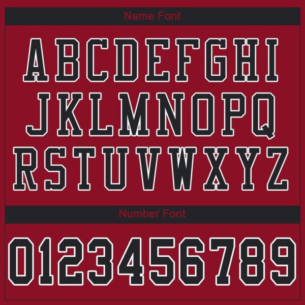 cardinal_0004-4 Custom Cardinal Black-White Mesh Authentic Football Jersey