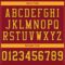 Custom Cardinal Gold-Black Mesh Authentic Football Jersey