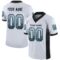 carolina_0019 Custom White Black-Panther Blue Drift Fashion Football Jersey