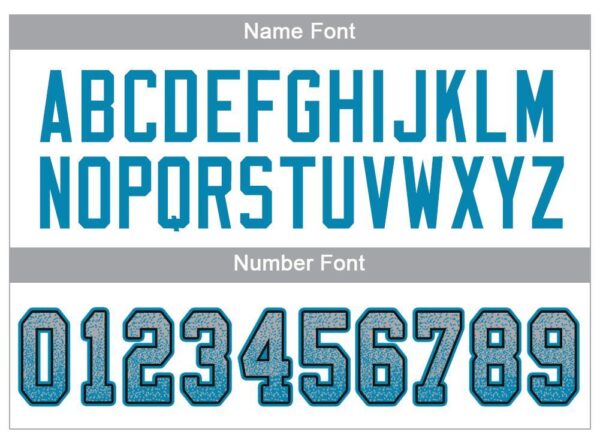 carolina_0023-3 Custom Light Gray Panther Blue-Black Drift Fashion Football Jersey
