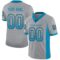 carolina_0023 Custom Light Gray Panther Blue-Black Drift Fashion Football Jersey