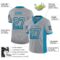 carolina_0024-1 Custom Light Gray Panther Blue-Black Drift Fashion Football Jersey