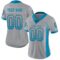 carolina_0024 Custom Light Gray Panther Blue-Black Drift Fashion Football Jersey
