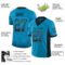 carolina_0026-1 Custom Panther Blue Black-Gray Drift Fashion Football Jersey