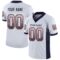 chicago_0053 Custom White Navy-Orange Drift Fashion Football Jersey