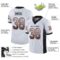 Custom White Black-Orange Drift Fashion Football Jersey
