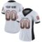 Custom White Black-Orange Drift Fashion Football Jersey