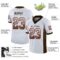 cleveland_0050-1 Custom White Brown-Orange Drift Fashion Football Jersey