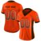 cleveland_0052 Custom Orange Brown-White Drift Fashion Football Jersey