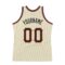 Custom Cream Black-Orange Authentic Throwback Basketball Jersey