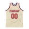 Custom Cream Orange-Royal Authentic Throwback Basketball Jersey