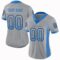 detroit_0050 Custom Light Gray Powder Blue-Black Drift Fashion Football Jersey