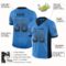 detroit_0052-1 Custom Powder Blue Black-Gray Drift Fashion Football Jersey