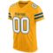 gold_0006-2 Custom Gold White-Green Mesh Authentic Football Jersey