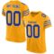 gold_0009 Custom Gold Royal-White Mesh Authentic Football Jersey