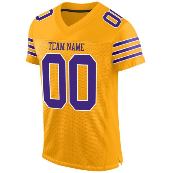 gold_0011-2 Custom Gold Purple-White Mesh Authentic Football Jersey