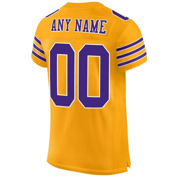gold_0011-3 Custom Gold Purple-White Mesh Authentic Football Jersey