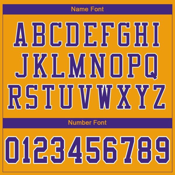 gold_0011-4 Custom Gold Purple-White Mesh Authentic Football Jersey