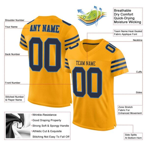 gold_0012-1 Custom Gold Navy-Powder Blue Mesh Authentic Football Jersey