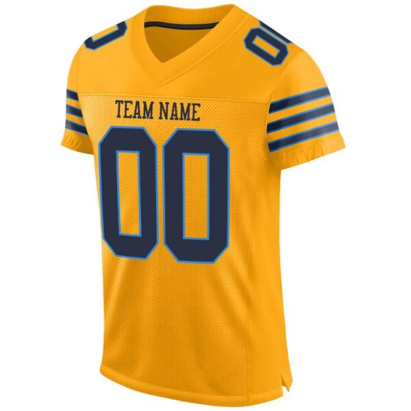 gold_0012-2 Custom Gold Navy-Powder Blue Mesh Authentic Football Jersey