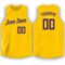 Custom Gold Purple Round Neck Basketball Jersey