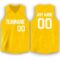 Custom Gold White V-Neck Basketball Jersey