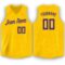 Custom Gold Purple V-Neck Basketball Jersey
