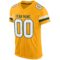 gold_0034-1 Custom Gold White-Green Mesh Authentic Football Jersey
