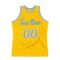 Custom Gold Light Blue-White Authentic Throwback Basketball Jersey