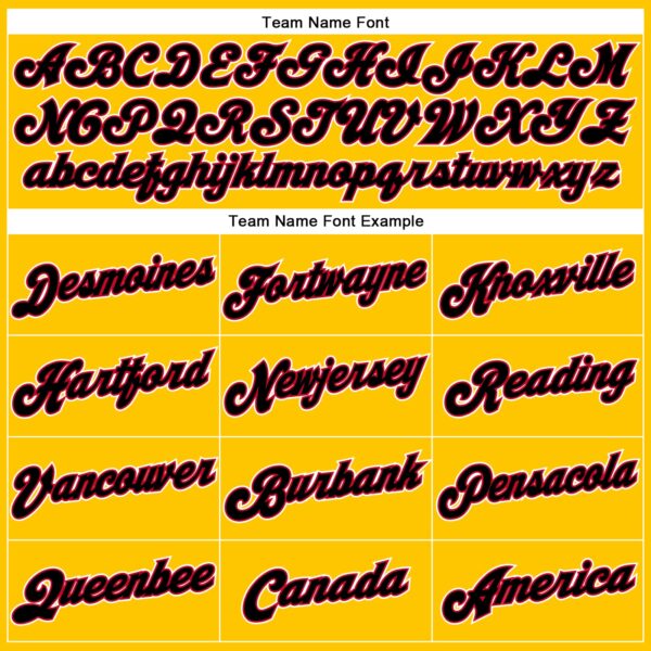 Custom Gold Black-Red Authentic Throwback Basketball Jersey